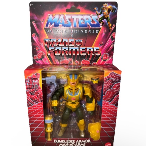 Mattel Other - Mattel Bumblebee Armor Man-At-Arms Yellow and Red Action Figure